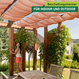 Windhager 10877 Awning for Rope Tension Technology, Conservatory and Patio Shade, Rope Tension Awning, 270 x 140 cm