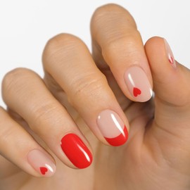 MOYOU LONDON One & Only Semi-Cured UV Gel Strips - Pack of 20 - Gel Nail Foils UV Hardening for Manicure in Salon Quality - Set with Nail File & Wooden Cuticle Sticks