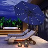 ABCCANOPY Durable Solar Led Patio Umbrellas with 32LED Lights 9FT