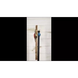 Rustic Western Faux Wooden Sacred Heart with Crown of Thorns Decor Wall Cross