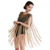 BABEYOND 1920s Shawl Wraps Long Fringed Evening Cape Sequin Beaded