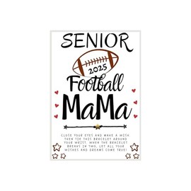 Football Senior 2025, Senior Football 2025, Senior Football Mom, Graduation, Senior Year, Team Party Favor Gift, End of Season Gifts, Sports Team Gift (Senior 2025 Football Mama W/Hearts)