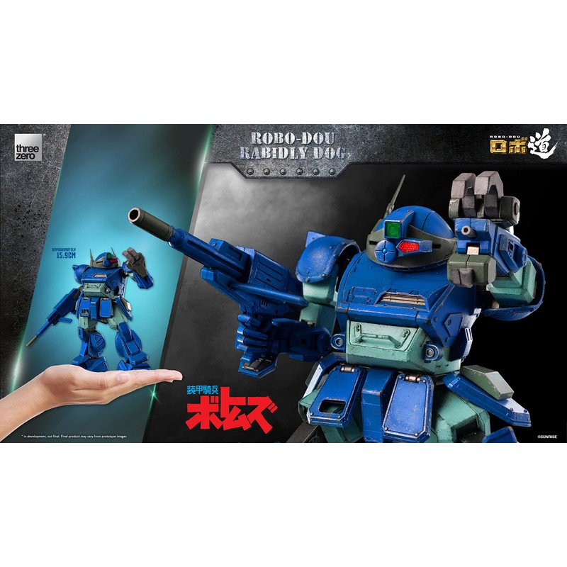 THREEZERO Armored Trooper VOTOMS: Rabidly Dog ROBO-DOU Collectible Figure