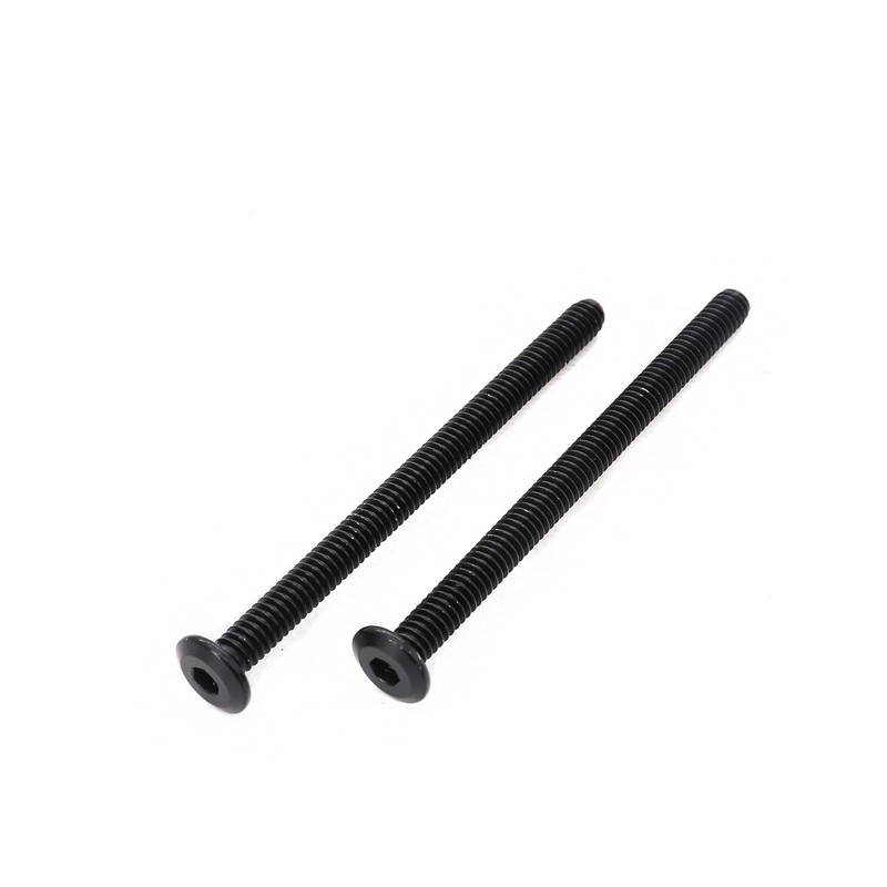 cSeao 12-Pack M6 x 75mm Black Flat Head Allen Head
