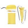 4Pcs Sax Mouthpiece Brush Kit Lightweight Portable Reliable Wiping Cloth