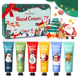 Hand Cream Gifts Set, Eleanore's Diary 6Pcs Shea Butter Mini Hand Lotion, Skin Care Gift Box,Christmas Stocking Stuffers Gifts for Women, Moisturizing Hand Cream for Dry Cracked Hand,Gifts for Her