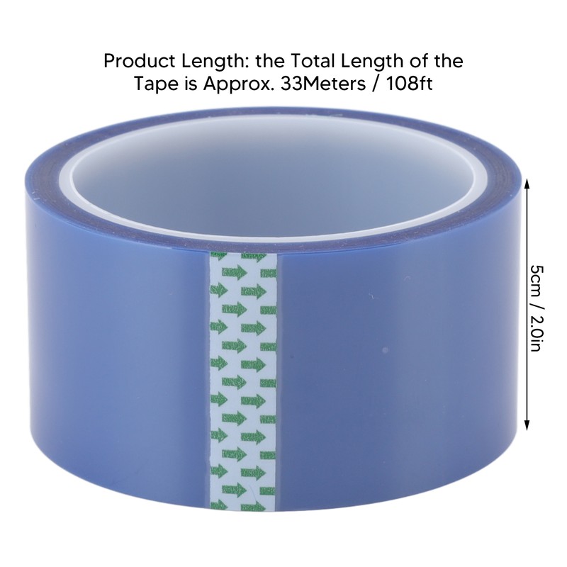 2 Rolls Heat Resistant Tape 50mm 108ft Double Sided 220℃