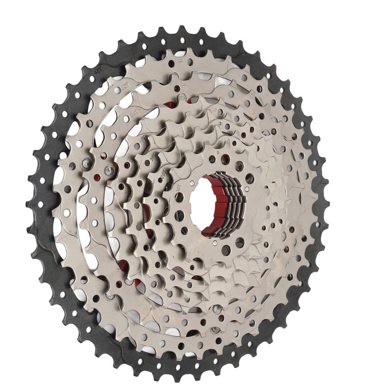 9 Speed Bike Cassette Aluminum Alloy 12 to 46T Precise