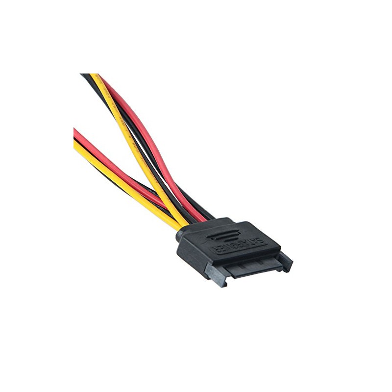 6-inch SATA Power Y Splitter, 1 male to 2 female.