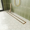 Neodrain 24-Inch Gold Linear Shower Drain with Tile Insert Cover,