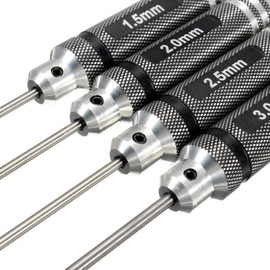 OFKPO 4-Piece Screwdriver Set, Hexagonal Screwdriver Tool Kit (1.5 mm/2 mm/2.5 mm/3.0 mm)