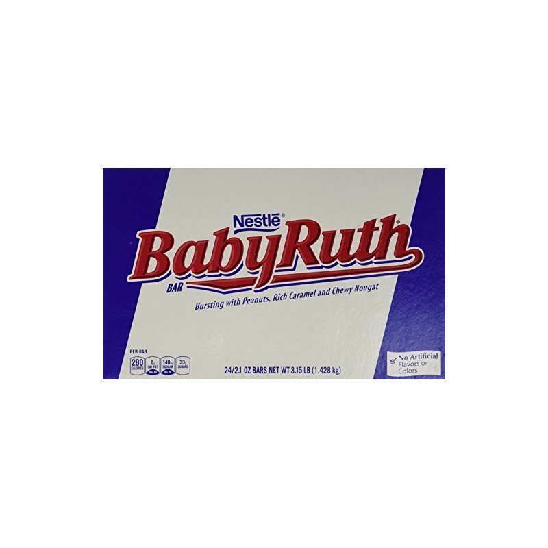 Baby Ruth Candy Bars 24ct 2.1 oz bars