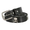 Pirate Skull CrossBone Concho Full Grain Casual Jean Leather Belt
