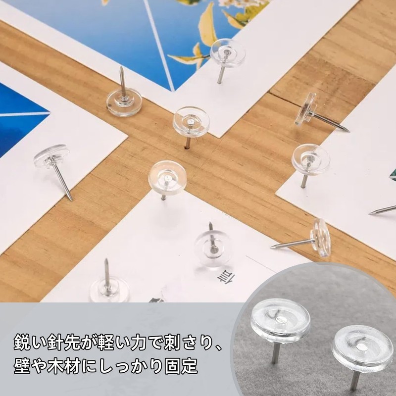 Push Tacks 150 Pcs Push Pins Wall Decorative Nails Invisible