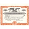 Custom Printed Corporate Stock Certificates, HUBCO, Orange, 20-Pack