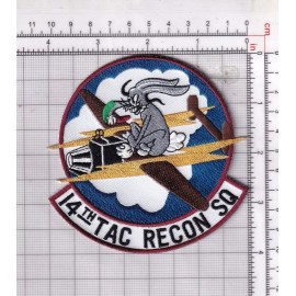 14th Tactical Reconnaissance Squadron Patch - With Hook and Loop, 4"