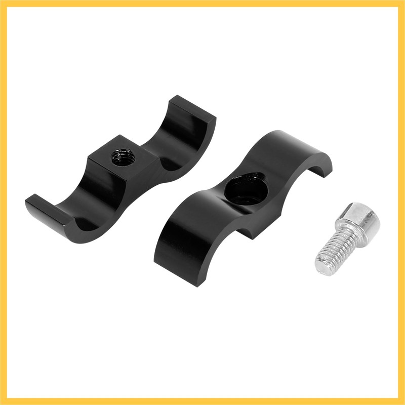 REPAIROCK 4pcs Black AN8 16mm Hose Separator Clamp Adapter with