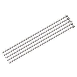 sourcing map Straight ejector pins 3 mm (1/8 inch) diameter 65 mn steel 200 mm (8 inch)