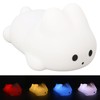 Cute Rabbit Night Light High Sensitivity Bunny Lamp Silicone Dimmable