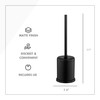 ToiletTree Products - Escobilla de Inodoro con Tapa, Color Negro,