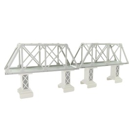 HO Scale 1:87 Model Truss Bridge Kit for Model Track Model Trains QLF46 (Unpainted)