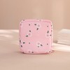 Portable Large Capacity Cute Cartoon Storage Pouch 12x12x4cm/Pink Flower 10ea