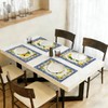 Mediterranean Lemon Placemats Set of 4, Indoor Outdoor Home Table