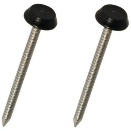 100 x 65mm Black Poly Pins Poly Nails