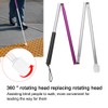 Folding Foldable Reflective Cane Crutch Portable Anti Shock Guide Walking