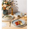 theterra Dinner Plates Set of 6, 10.25 Inch Ceramic Dinner