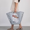 Flexible Plastic Laundry Basket - Square Storage Hamper with Side