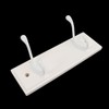Gutol 2-Hook Door Wall Mounted Coat Rack, 22cm - White