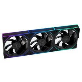 TL-M12QR X3 120mm Reverse ARGB PC Fans, Daisy-Chain Connection | 1500RPM | Silent Computer Fan with Infinite Mirrors on Both Sides (Black)