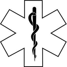 Medic, EMT, EMS Car Decal Window Sticker (White Color Decal) - Die Cut Decal Bumper Sticker for Windows, Cars, Trucks, Laptops, Etc.
