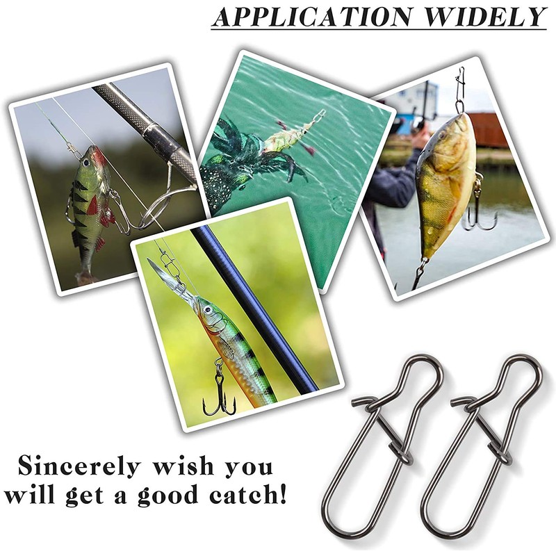 OROOTL Duo Lock Fishing Snaps Fishing Lures Clip Swivel Lock