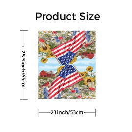 Magnetic Mailbox Cover, Mailbox Cover Magnetic Large Size 25.5 X 21 Inch, Waterproof Material Independence Day Mailbox Decor for 4th of July, Memorial Day, Spring and Summer Yard Decor