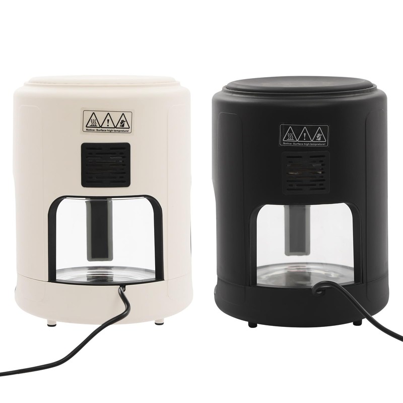 LUNUMAOS Mini Air Fryer, 3.8Qt Glass Air Fryer 360° Viewable