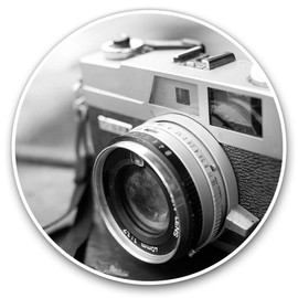 Awesome Vinyl Stickers (Set of 2) 20cm - Vintage Photography Camera Fun Decals for Laptops,Tablets,Luggage,Scrap Booking,Fridges #14517