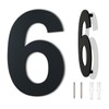 Large Black Brushed Modern House Number -178mm Height - Made