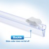PATIKIL 4pcs Plastic Wrap Cutter, 12in Plastic Wrap Slide Cutter