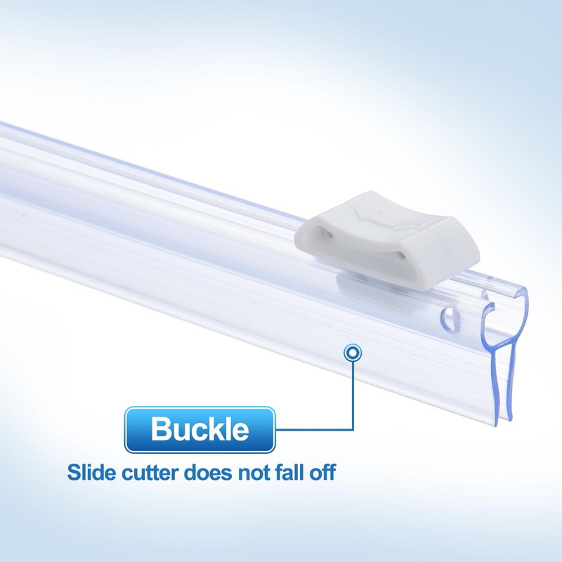PATIKIL 4pcs Plastic Wrap Cutter, 12in Plastic Wrap Slide Cutter