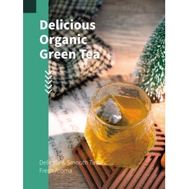 HYNTMYT Organic Green Tea Bags, USDA Organic Green Tea, Mild & Smooth Taste, Unsweetened, Lower Caffeine, 120 Count