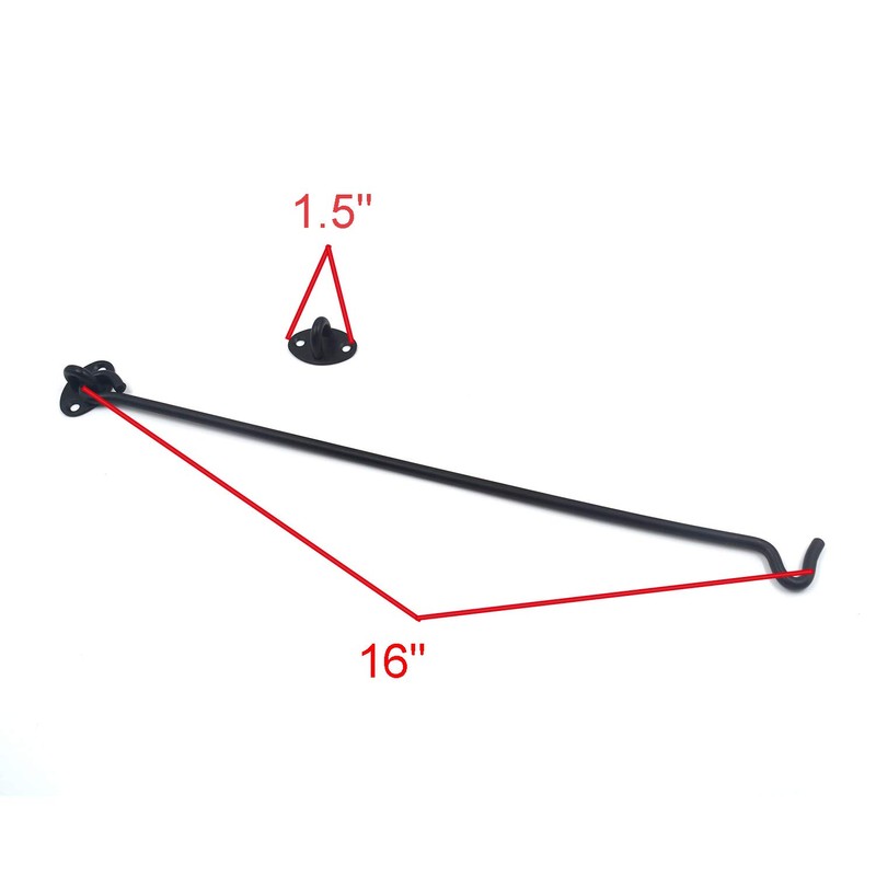 Geesatis 16 Inch Heavy-Duty Stainless Steel Swivel Latch – Solid