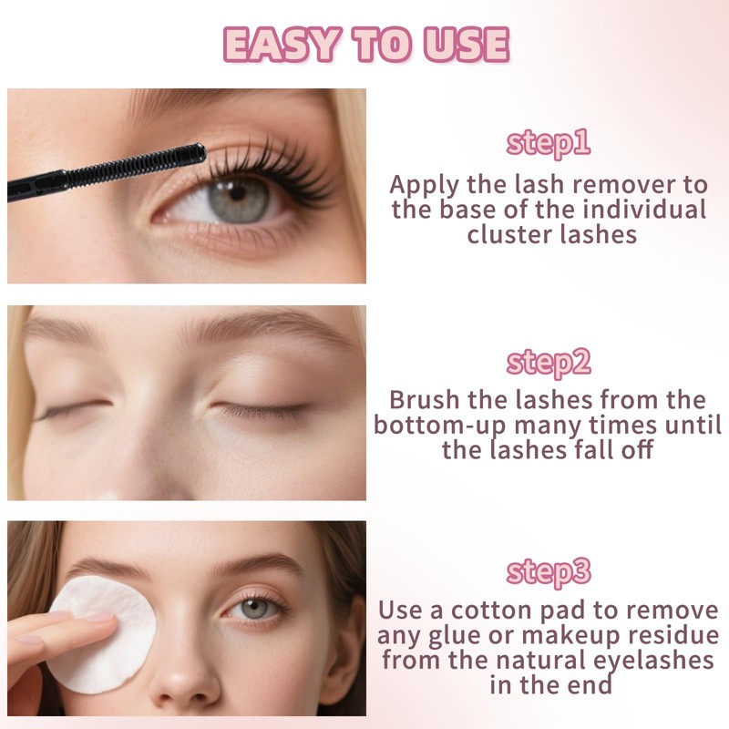 4pcs- Eyelash Bond and Seal Kit, Strong Hold Clear Waterproof