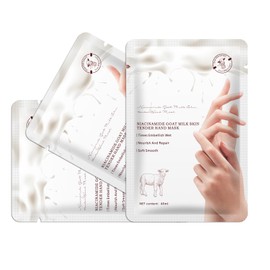 OUPEICHARM Mositurizing Hand Masks with Goat Milk,Hydrating Hand Glove for Dry Cracked Hands, Home Spa Hand Mask Gloves for Soft and Smooth Touch Skin (3Pack