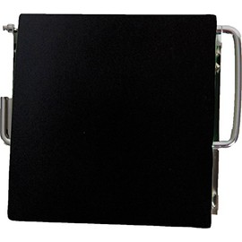 EVIDECO 6705108 Wall Mounted Bathroom Toilet Tissue One Roll Dispenser Finish: Black