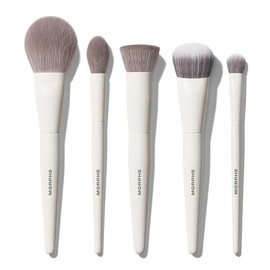 Morphe Portrait Mode - Juego de 5 brochas de maquillaje profesionales para base, corrector, polvo, bronceador, kit de brochas faciales diseñadas por e