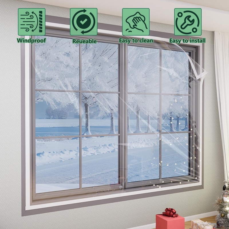 Memrita Window Insulation Kit,47'' x 63'' (120 x 160 cm)