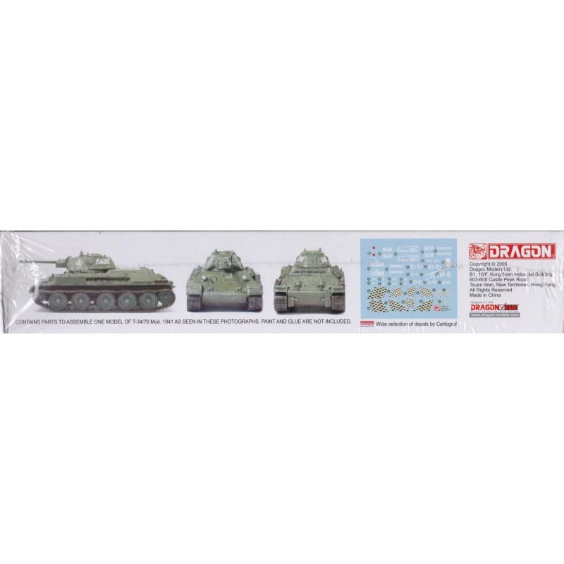 Dragon 1/72 T-34/76 Mod. 1941 Kit #7259