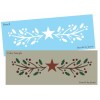 Stencils by Joanie Prim Twig STENCIL Holly Berry Star Country